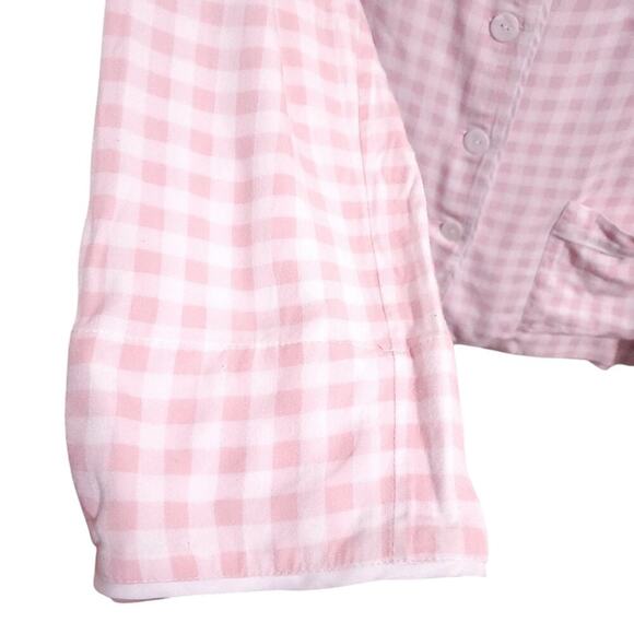Sleeper Party Pajama Top in Pink Vichy L As seen on Sex and The City - Picture 8 of 16